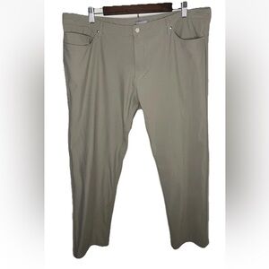 Ash & Erie Men's Hybrid XYZ Pants 38x28 Beige Khaki Tan Straight Leg Golf  EUC
